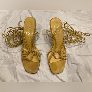 Chanel Suede Wrap Sandals Size 35.5